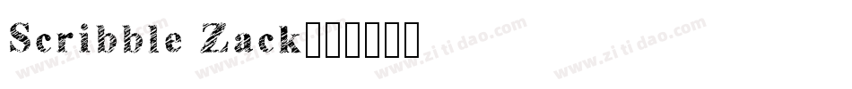 Scribble Zack字体转换
